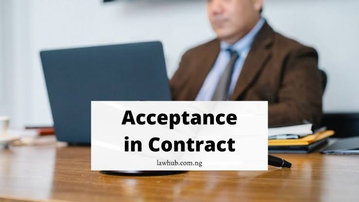 Acceptance in contract
