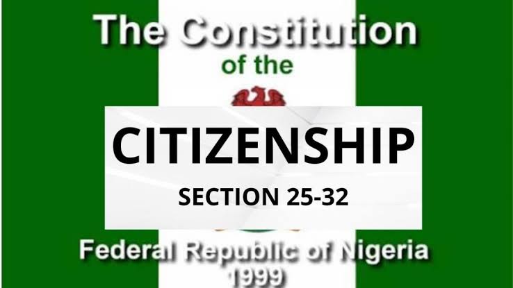 citizenship nigeria constitution 1999