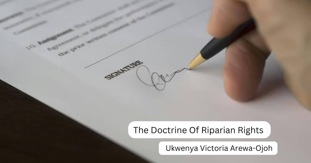 The Doctrine Of Riparian Rights