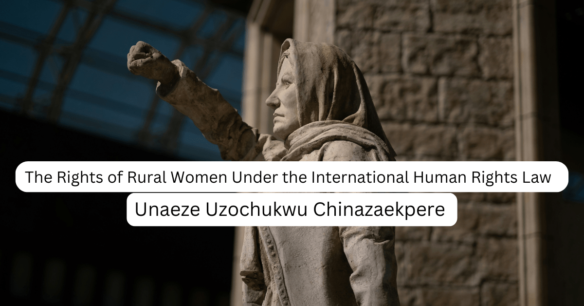 The Rights of Rural Women Under the International Human Rights Law